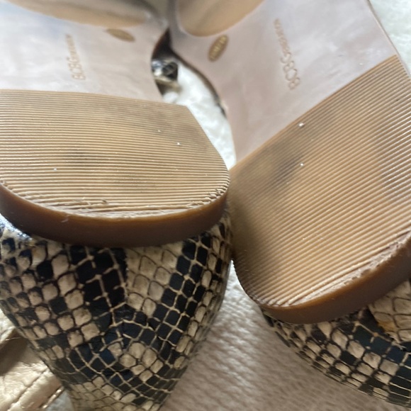 BCBGeneration High Gladiator Snakeskin Print Sandals - Picture 11 of 12